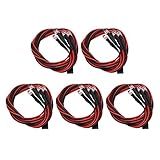 5 Conjuntos De 4 LED RC Luz De Carro Alto Brilho Diâmetro 5mm Branco RC LED Kits De Luzes Para Faróis Modificados Simplesmente Alimentá Los Diretamente Do Receptor De Controle