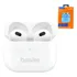5 Fone Ouvido Bluetooth Basike Som Puro Atacado Cor Branco
