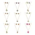 5 Kit Colar E Brinco Conjunto Infantil Menina Bijuteria
