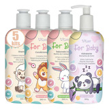 5 Kit For Kids Suave Fragrance Bebê Hidratante Atacado