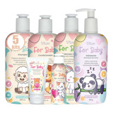 5 Kit For Kids Suave Fragrance Bebê Hidratante Bebê Atacado