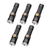 5 Mini Lanternas Táticas Longo Alcance Usb - Frete Grátis