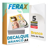 5 Papel Gomado Decalque