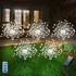 5 Peças De Fogos De Artifício Com Luzes Solares Para Decoraç