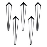 5 Pes Hairpin Leg