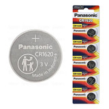 5 Pilhas Baterias Botão Cr1620 Panasonic   1 Cartela