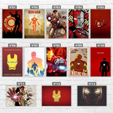 5 Placas Decorativas J7 Super Heróis Vingadores 