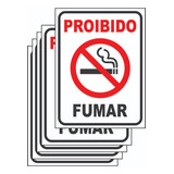 5 Placas Proibido Fumar