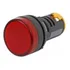 5 Sinaleiros Led Iluminado 22mm 220v Vermelho L20 Metaltex