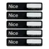 5 Tags Veicular Linear Hcs Nice Uhf Cr5-a Adesivo Etiqueta