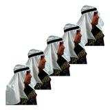 5 Turbantes Branco Sheik