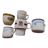 5 Xicara Antiga Porcelana