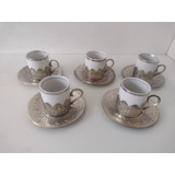5 Xicaras Antigas Porcelana