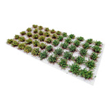 50 Arbustos Grama Esttica 6mm Maquetes 2 Tons De Verde