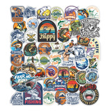 50 Adesivos Pesca Esportiva