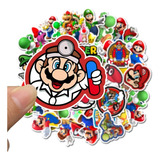 50 Adesivos Super Mario