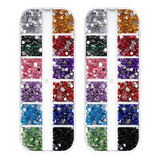 50 Caixa Strass Colorido