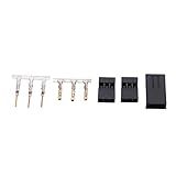 50 Conjuntos Servo Plug Macho Fêmea Conector Crimp Pin Kit Terminal Conector Conjunto Compatível Para Equipamentos Eletrônicos E Modelo De Aeronave Rc