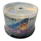 50 Dvd-r Philips 4.7 Gb 120min 1-8x Virgem Original
