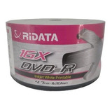 50 Dvd-r Printable Ridata 4.7gb 120 Minutos 16x Original