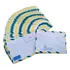 50 Envelope De Carta Aéreo 114x162mm C/ Rpc Cof015 Cor Listra Verde E Amarelo