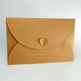50 Envelopes 10x15cm Kraft Branco Para Convite Eventos