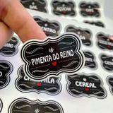 50 Etiquetas Potes Temperos