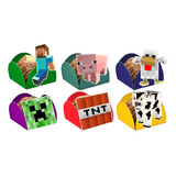 50 Forminhas Minecraft P  Docinho De Festa Infantil