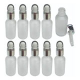 50 Frasco De Vidro Fosco 30ml Com Conta Gotas De Qualidade