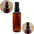 50 Frascos 60ml Pet Cil Reto Âmbar Com Válvula Spray