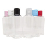 50 Frascos De Plástico Pet 60 Ml Oval C tp Flip Top