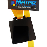 50 Medalhas Quadradas 5cm Acrílico Preto 2mm C Fita Tafetá