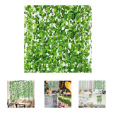 50 Metros Trepadeira Artificial Verde Hera Pacote Ramas Real Cor Verde Jardim Vertical Trepadeira Folhagens Painel Verde Trepadeira Hera Artificial