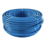 50 Mts Mangueira Tubo De Poliuretano Pu 6mm Azul Pneumática