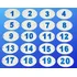 50 Numero Oval Pvc Pode Escolher De 1 A 99 - Artesanal