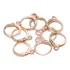 50 Pares Base Para Brinco Argola Tranqueta 12mm - Dourado