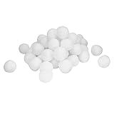 50 Peças 7 Cm Bola De Neve Imitação Natal Bolas Falsas Brinquedos Decoração De Jogos Internos