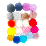50 Pecas Pompom Pelucia
