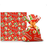 50 Saco Presente Metalizados 35x55 Natal