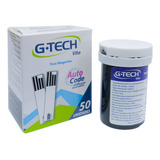 50 Tiras De Teste Glicemia Para Aparelho G tech Vita Cor Branco