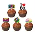 50 Toppers Docinhos Doces Aniversário Festa Anos 80