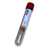 50 Tubos Para Coleta De Sangue A Vácuo Tampa Vermelha 9ml