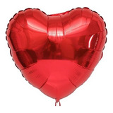 50 Unid Balão Coração Vermelho 22cm Metalizado 9 Polegadas
