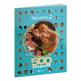 500 Adesivos Moana 2 - Livro Com Personagens Do Novo Filme Simea - Oficial Disney - Livro De Atividades + Desenhos Para Colorir - 2024 Novo