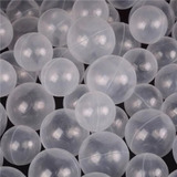 500 Bolinhas De Piscina Cristal Transparente Decoração