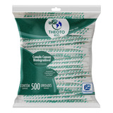 500 Canudos Plastico Biodegradavel