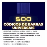 500 Códigos De Barras Ean13 Com Imagem Envio Imediato