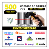 500 Códigos De Barras Ean13 Com Imagem Envio Imediato