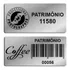 500 Etiquetas Bens Patrimônios Inventario Poliéster 15x30mm