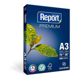 500 Folhas De Papel Sulfite Report Premium 75g/m² A3